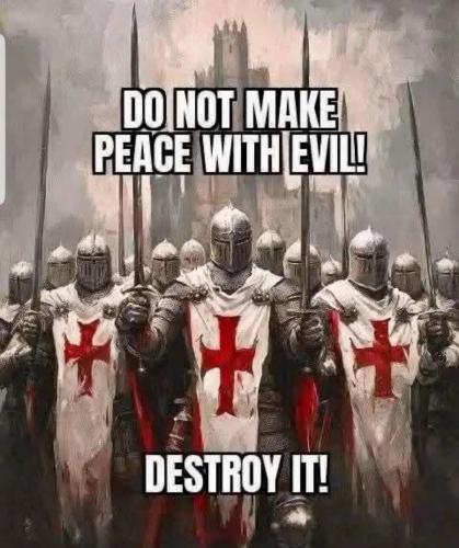 Do not make peace with evil!