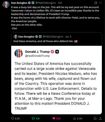 1-4-26 Dan Bongino @FBIDDBongino