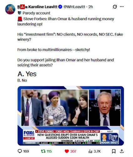 Ilhan Ohmar's Husbands Money Laundering Operation`