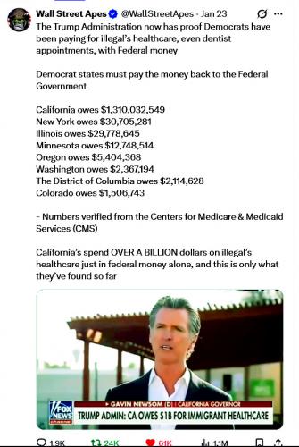 Democrates Paying for Illegal's Healthcare ~Must Pay Back!