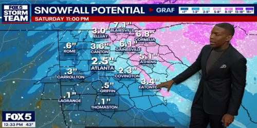 1-29-26 Georgia ⛄  Snowfall ❄️Potential