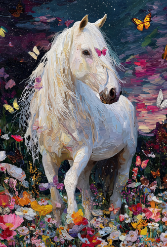The Horse Among Blossoms