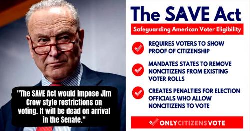 SAVE Act Opponent Schumer