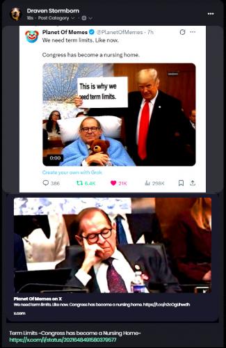 Term Limits ~Congress has become a Nursing Home~ POST