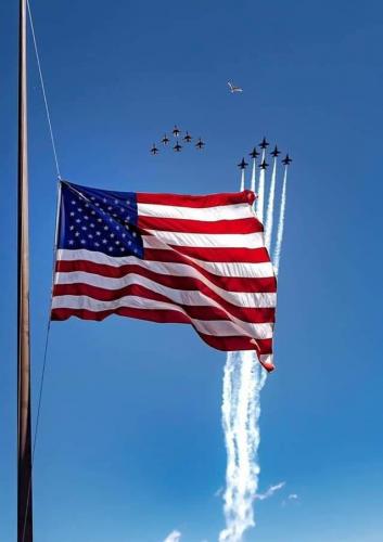 Flag - With Blue Angels and Thunderbirds