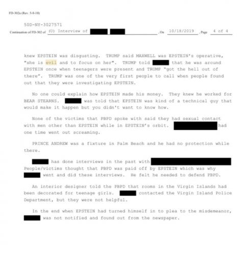 JEFFERY EPSTEIN TRUMP
