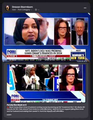 Ilhan Ohmar Being Questioned on Her Income ~Cover Picture~