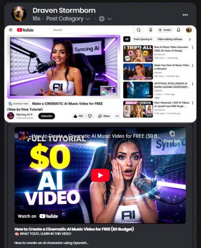 Make a CINEMATIC AI Music Video for FREE ~Post~