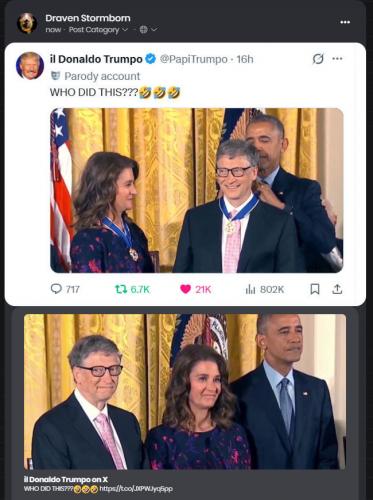 Barry Honoring Bill Gates