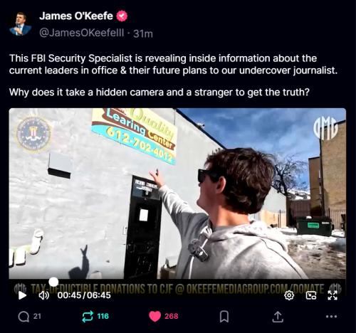 James O'Keefe ~Why does it take a hidden camera and a stranger to get the truth~