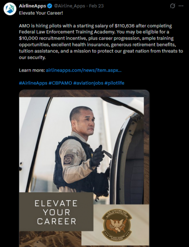 2-26-26 CBP AMO is Hiring Pilots