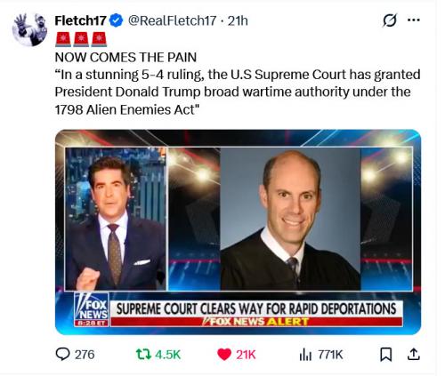 Trump Win ~1798 Alien Enemies Act~