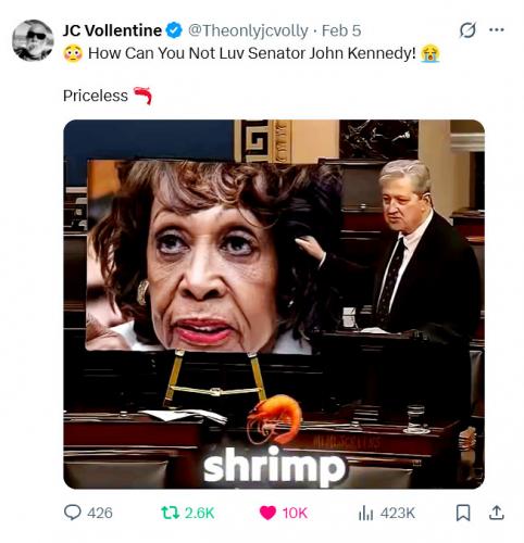 Senator John Kennedy on Frozen Shrimp