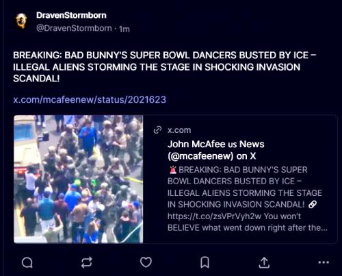 BAD BUNNY'S SUPER BOWL DANCERS BUSTED BY ICE