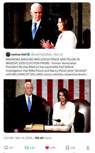 Pelosi and Pence Implicated in 2020 Election Fraud