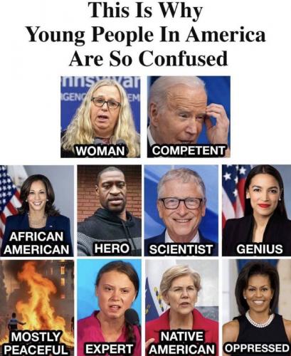 the reason that young Americans are so confused