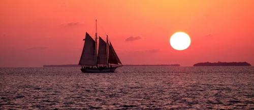 Good Night 84 - Sailboat at sunset
