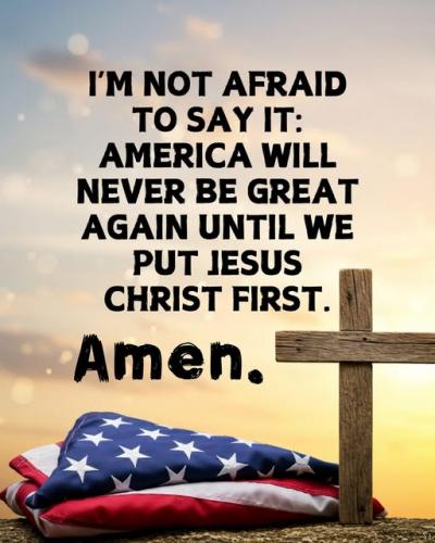 Jesus first