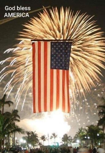 Flag - With fireworks 1