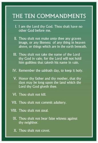 ten commandments 7777