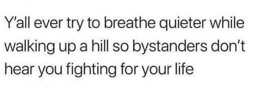 Breathing - Walking uphill