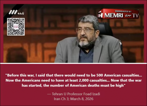 3-12-26 Tehran U Professor Foad Izadi Statement