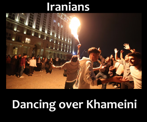 ioranians dance over khameinis death