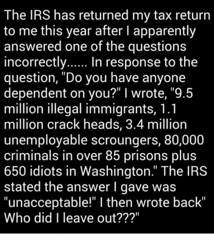 ZZZ-TAX DAY-IRS-TAX RETURN-REJECTED