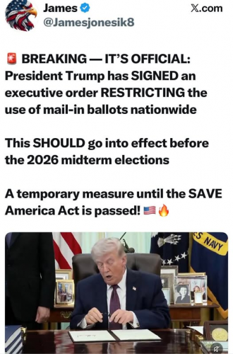 trump mail in voting order