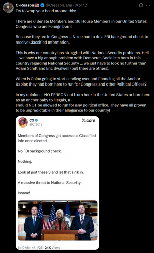 4-13-26 Foreign Born People in Congress