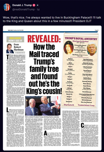 4-29-26 Trump Post on Ancestry