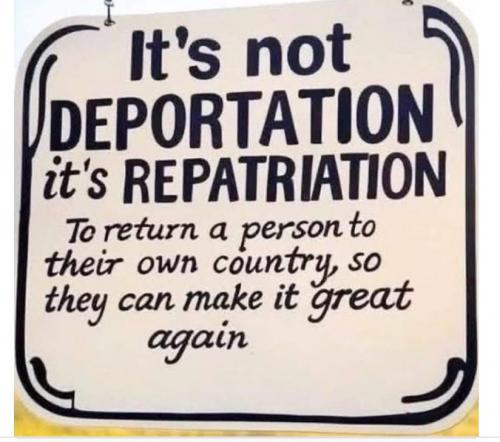 Deportation 5 -it's repatriation