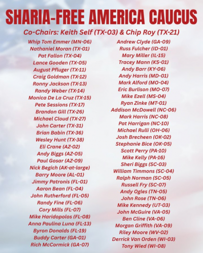 4-14-26 Shari Free American Caucus 63 Members
