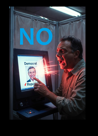 Democrat votes republican