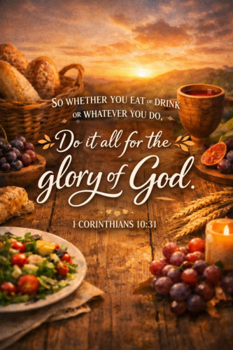 4-30-26 DO IT ALL FOR THE GLORY OF GOD