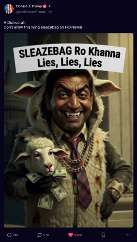 5-23-26 Sleazebag Ro Khanna