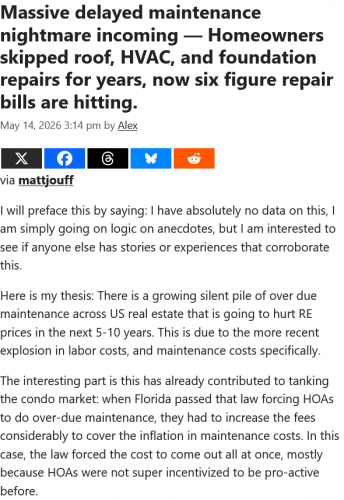 Screenshot 2026-05-20 at 16-13-45 Massive delayed maintenance nightmare incoming — Homeowners skipped roof HVAC and foundation repairs for years now six figure repair bills are hitting. - Citizen Watch Report