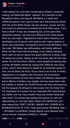 5-2-26 @POTUS ON @BillMaher