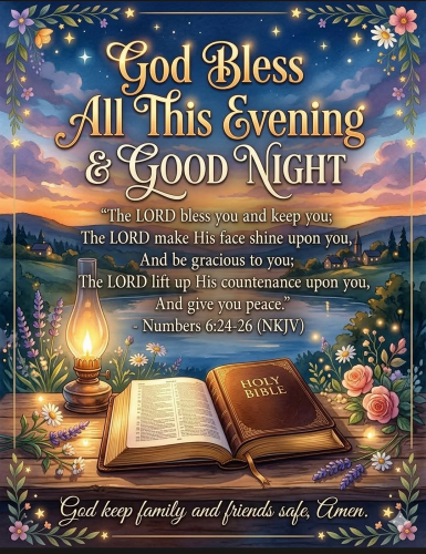 5-29-26 Good Night Blessing Nunbers 6 24-26