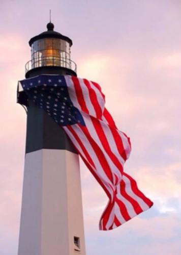 Flag - On lighthouse