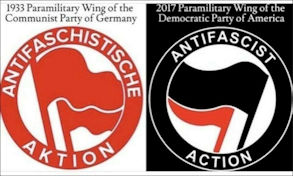 ANTIFA COMMUNIST PARTY USA FLAG 8888