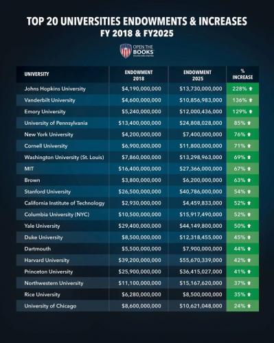 UNIVERSITY ENDOWMENTS 7