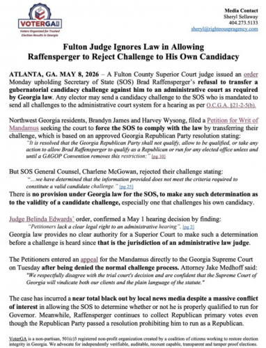 5-8-26 FULTON JUDGE IGNORES LAW