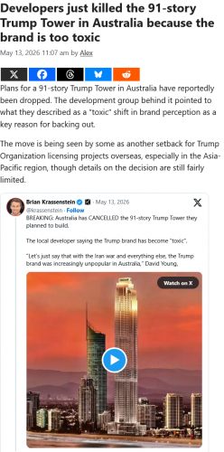 Screenshot 2026-05-13 at 15-47-29 Developers just killed the 91-story Trump Tower in Australia because the brand is too toxic - Citizen Watch Report
