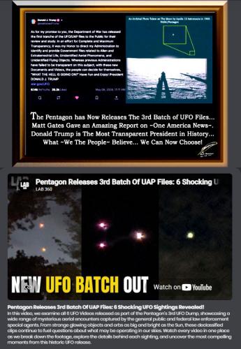 Pentagon Releases The 3rd Batch of UFO Files ~POST~