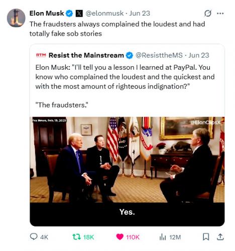 Elon Must Says The fraudsters always complained the loudest