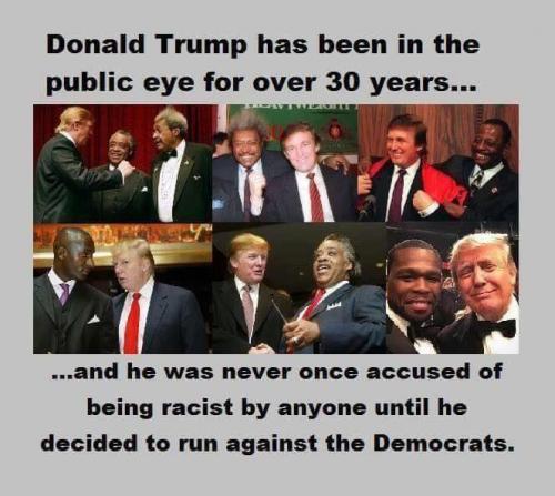 Trump never RACIST