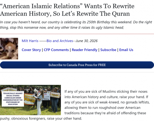 Screenshot 2026-06-30 at 16-37-38 “American Islamic Relations” Wants To Rewrite American History So Let’s Rewrite The Quran Canada Free Press