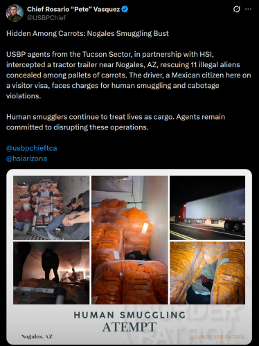 6-10-26 Hidden Among Carrots Nogales Smuggling Bust