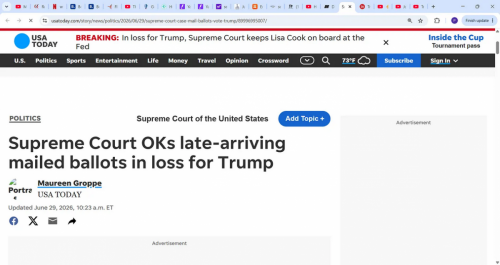 Screenshot 2026-06-29 at 14-43-48 Breaking Supreme Court rulings (SCOTUS) Trump does not have the authority to fire Federal Reserve Governor Lisa Cook from the central bank SEX ABUSE VERDICT STANDS (E. Jean Carroll) allows lat[...]